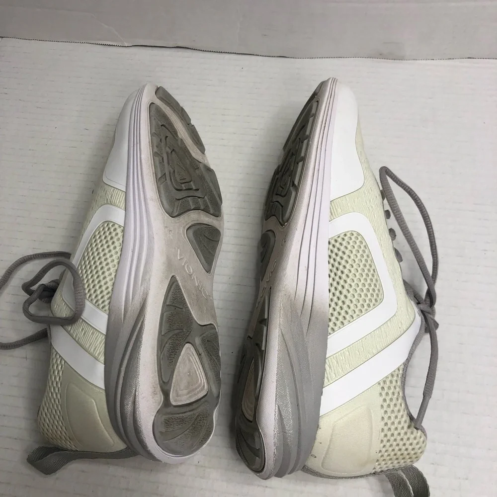 Vionic Sneakers Womens Size 8 White Tan JoJo Ombre Lace-Up Comfort Shoes